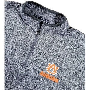 Auburn Tigers Quarter‎ Zip Pullover Athletic Top MEN'S LARGE STRETCH